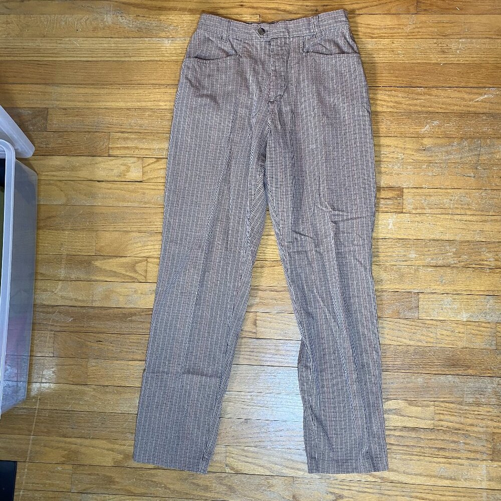 EUC Vintage Northern Treasures Patterned Straight Leg Pants Women's 9/10